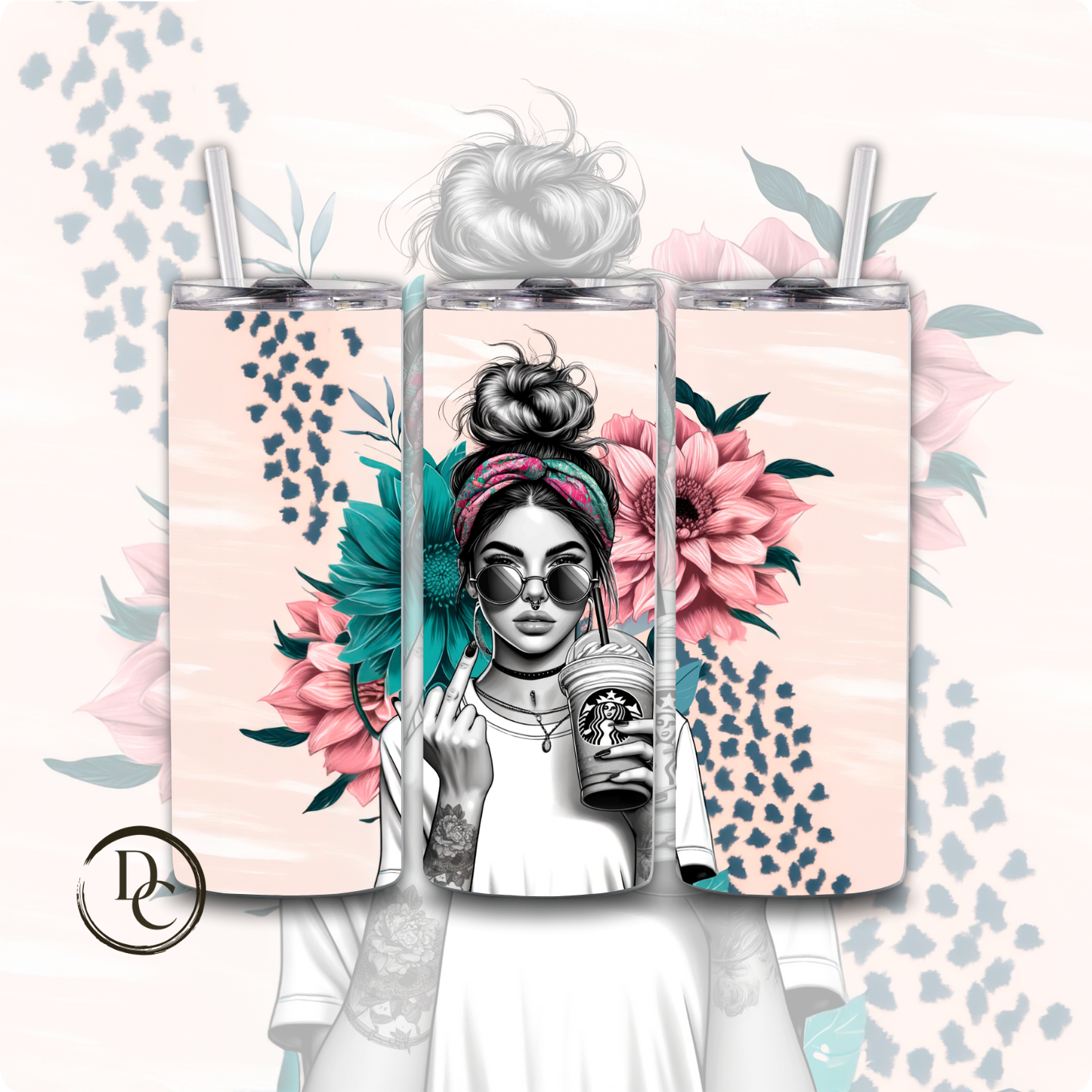 Fuck Average I'm A Queen Sarcasm Affirmation 20 oz Tumblers 26