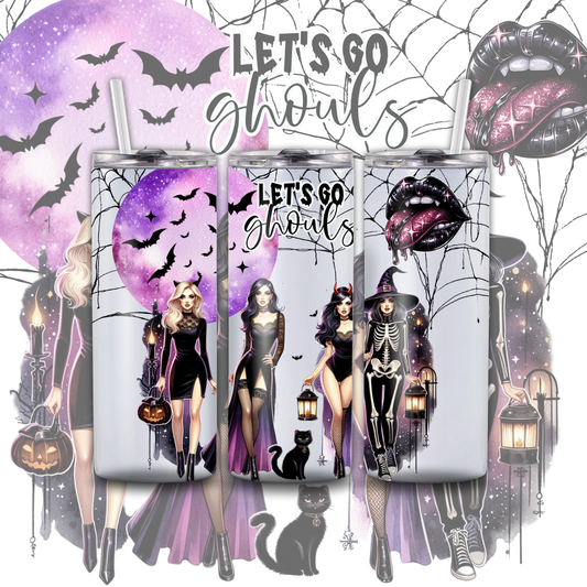 Let's Go Ghouls 20 oz Custom Sublimation Tumbler Stainless Steel 27