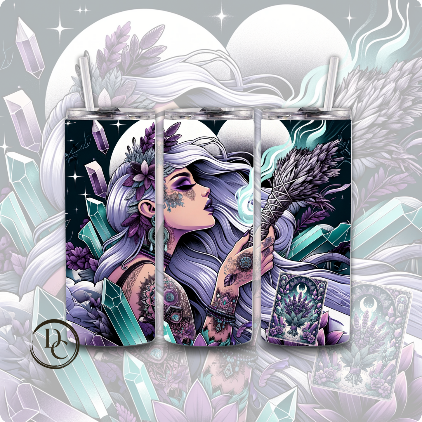 NOT ENOUGH SAGE CRYSTALS Sarcasm 20 oz Custom Sublimation Tumbler