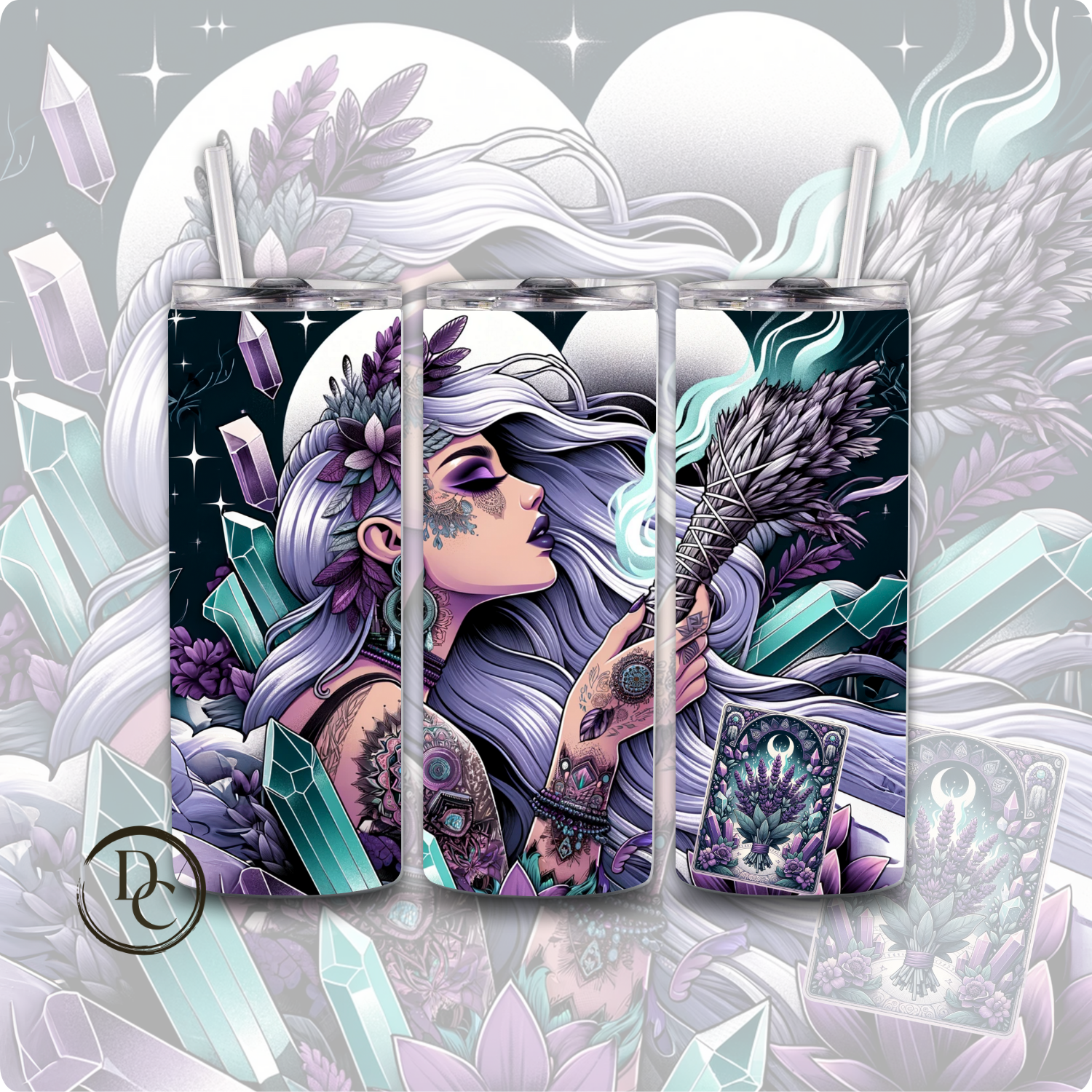 NOT ENOUGH SAGE CRYSTALS Sarcasm 20 oz Custom Sublimation Tumbler