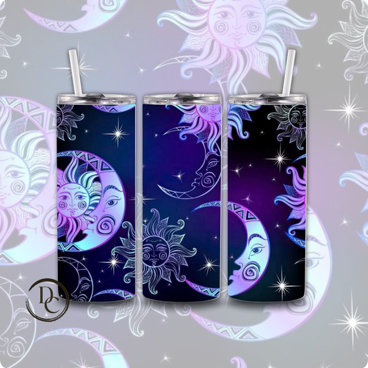 Tarot Cards / Witchy / Celestial 20 oz Custom Sublimation Tumbler Stainless Steel 2