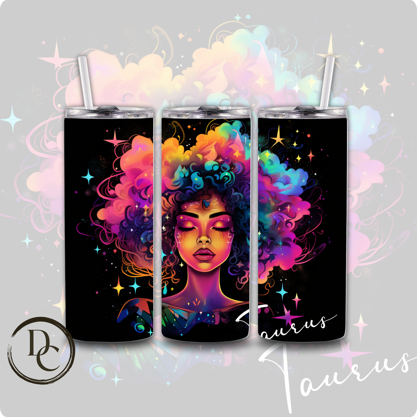 VIRGO Zodiac African Women 20 oz Stainless Steel Custom Sublimation Tumbler