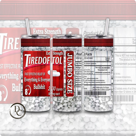 TIDEDOFITOL FUNNY JOKE 20 oz Stainless Steel Custom Sublimation Tumbler 16
