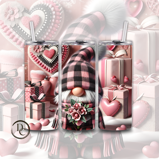 Gnomes Valentines 20 oz Custom Sublimation Tumbler Stainless Steel 10