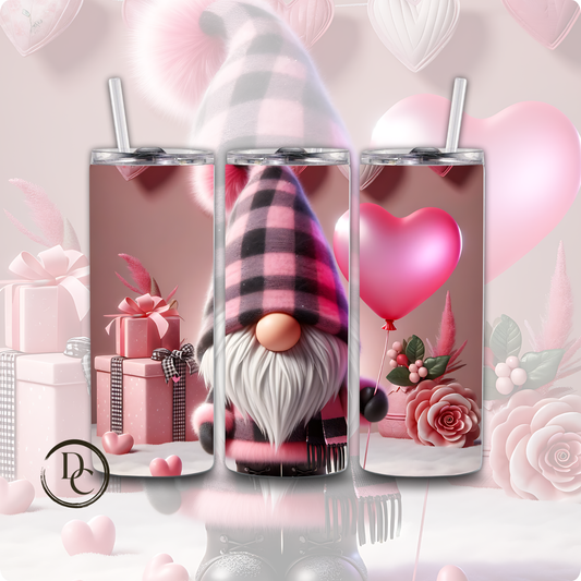 Gnomes Valentines 20 oz Custom Sublimation Tumbler Stainless Steel 11