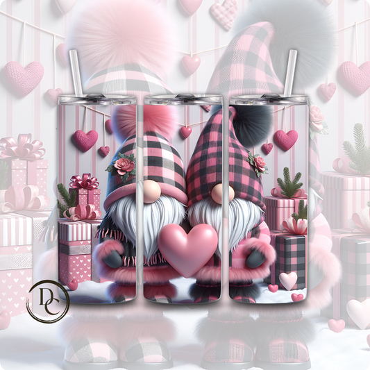 Gnomes Valentines 20 oz Custom Sublimation Tumbler Stainless Steel 13