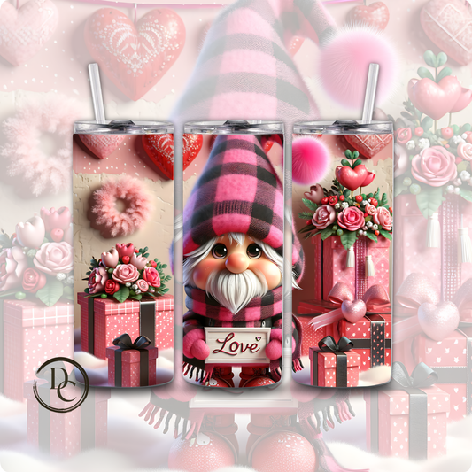 Gnomes Valentines 20 oz Custom Sublimation Tumbler Stainless Steel 2