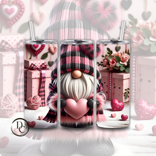 Gnomes Valentines 20 oz Custom Sublimation Tumbler Stainless Steel 4
