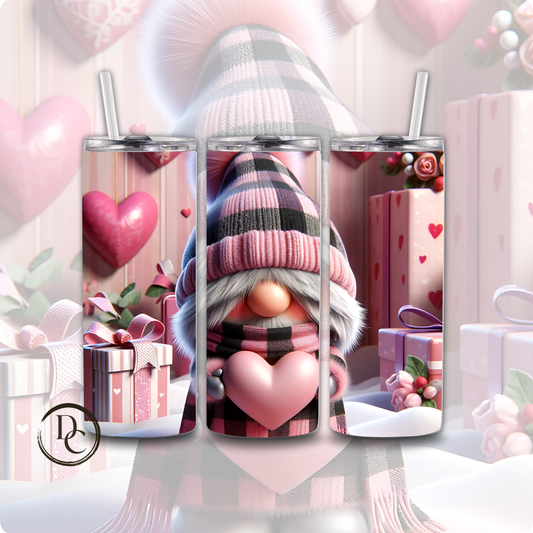 Gnomes Valentines 20 oz Custom Sublimation Tumbler Stainless Steel 6