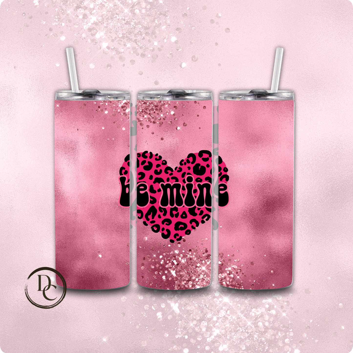 Heart Valentines 20 oz Custom Sublimation Tumbler Stainless Steel 17