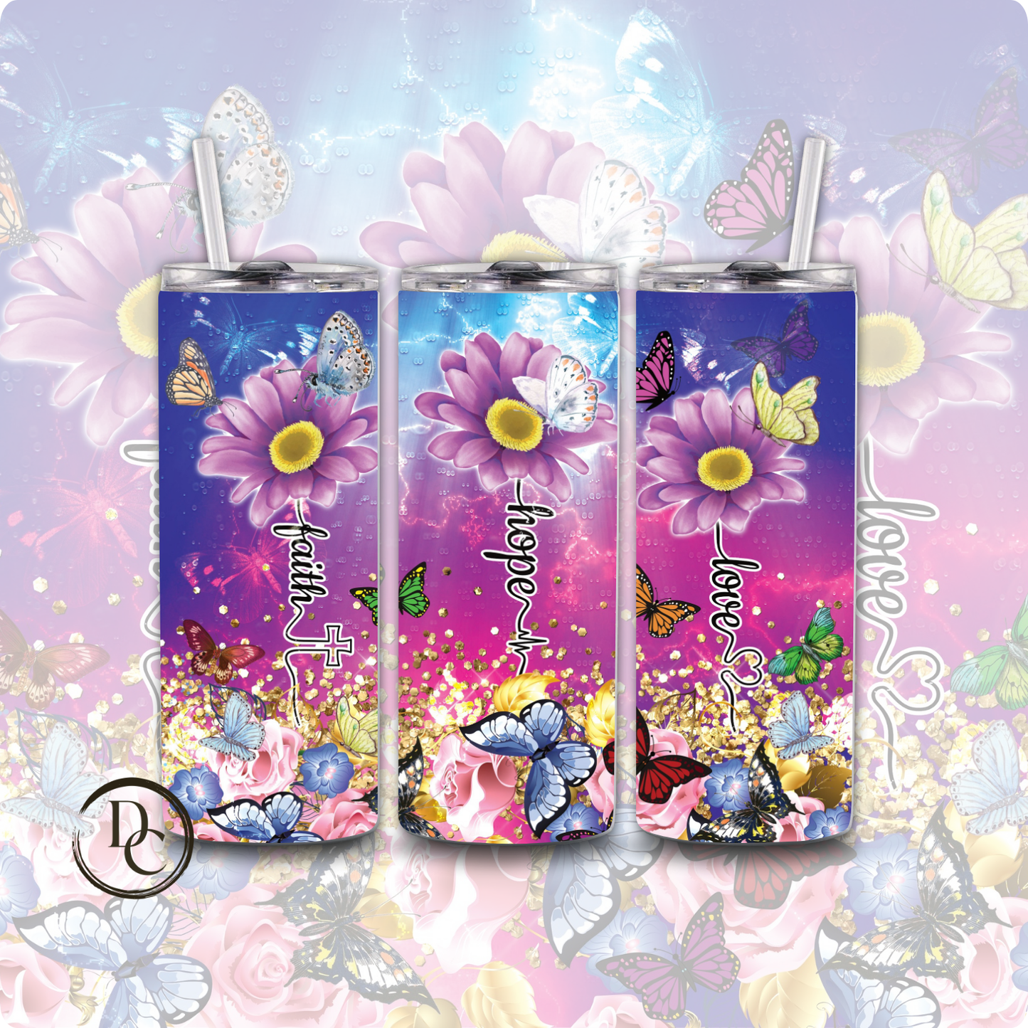 Blessed 20 oz Custom Sublimation Tumbler Stainless Steel 37