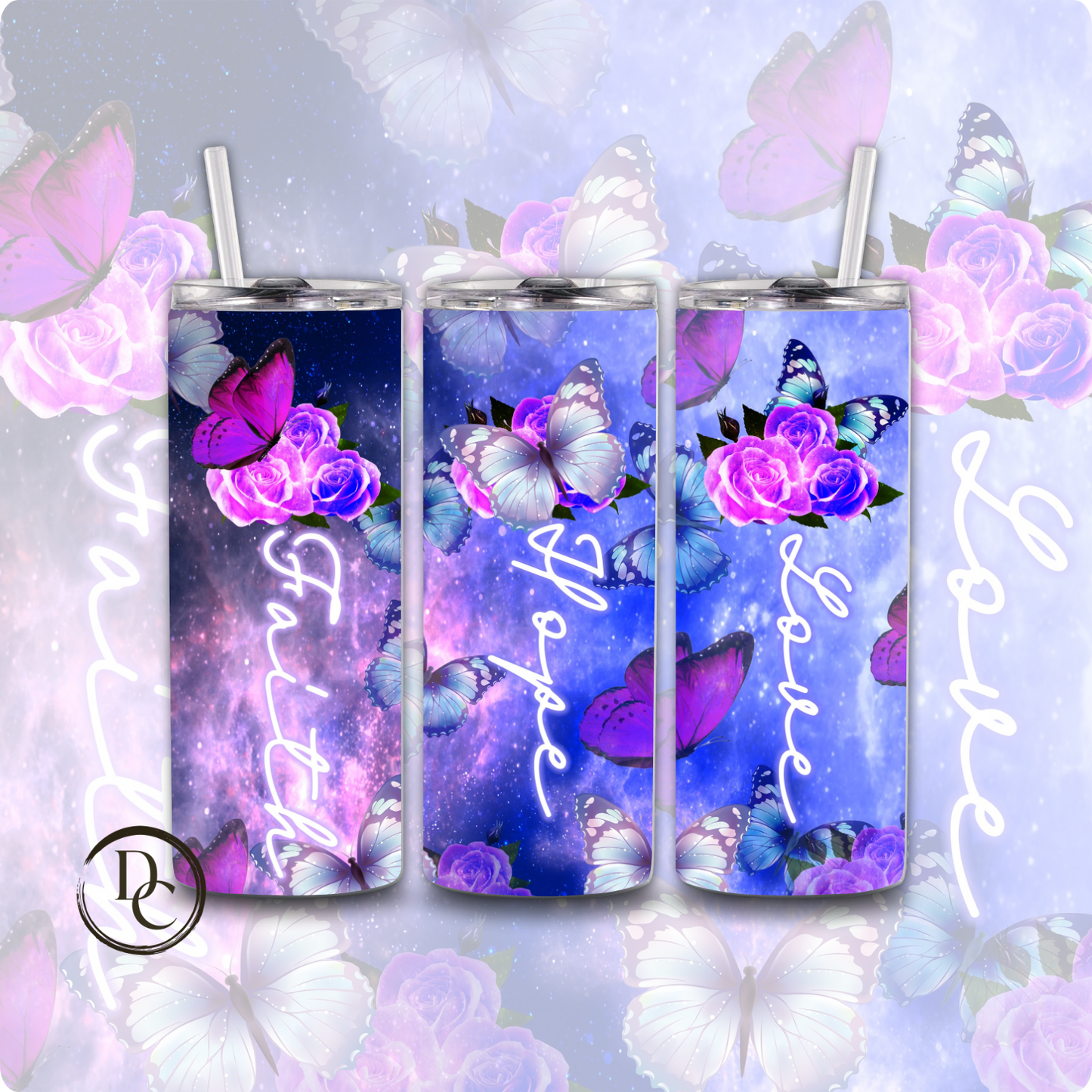 Blessed 20 oz Custom Sublimation Tumbler Stainless Steel 37