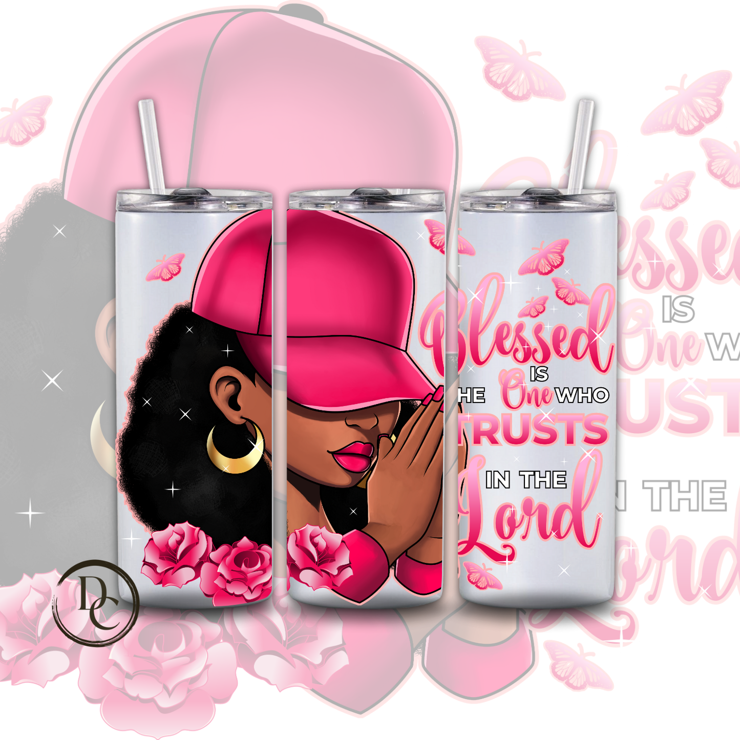 Blessed 20 oz Custom Sublimation Tumbler Stainless Steel 37