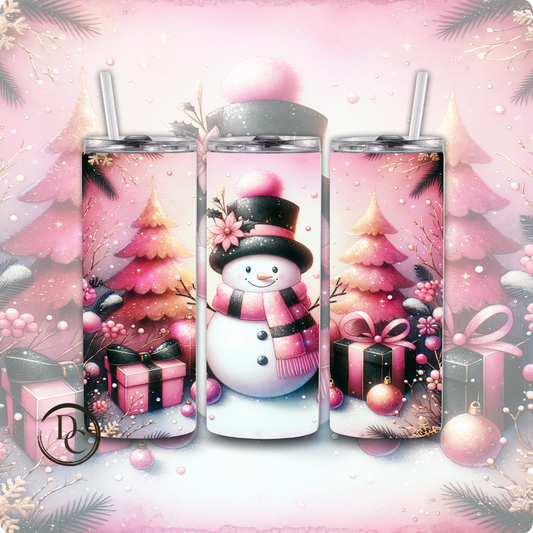 Christmas Snowman 20 oz Custom Sublimation Tumbler Stainless Steel 22