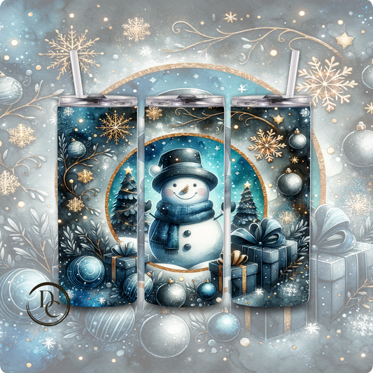 Christmas Snowman 20 oz Custom Sublimation Tumbler Stainless Steel 23