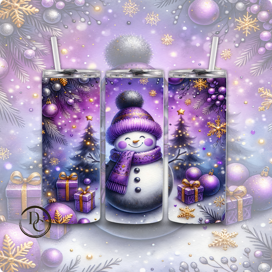 Christmas Snowman 20 oz Custom Sublimation Tumbler Stainless Steel 24