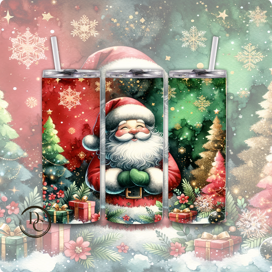 Christmas Santa 20 Oz Custom Sublimation Tumbler Stainless Steel # 27