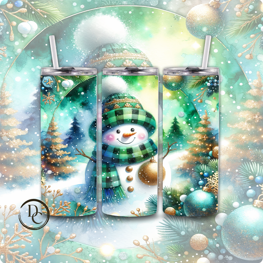 Snowman Magical Christmas 20 Oz Custom Sublimation Tumbler Stainless Steel # 5