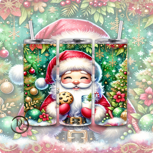 Christmas Santa 20 Oz  Custom Sublimation Tumbler Stainless Steel# 9