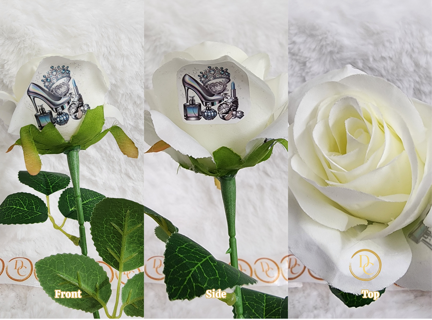 White Rose All I Need is my bible Lipstick And Heels Predesigns Custom Forever Flower Fun Custom Designs (Copy)