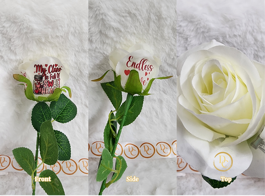 White Rose My Class Is Full Of Sweetheart/Endless Love Predesigns Custom Forever Flower Fun Custom Designs