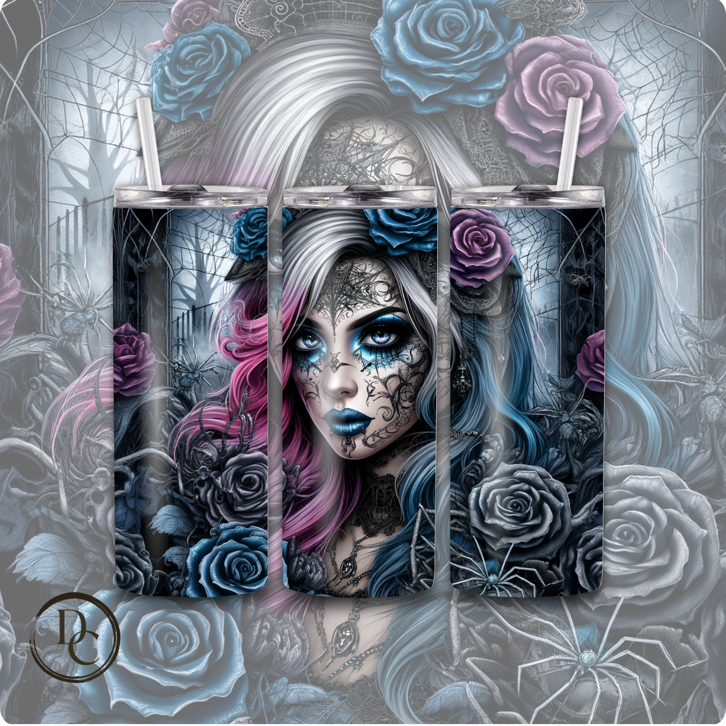 In My Zombie Era Witch, Halloween 20 Oz Custom Sublimation Tumbler Stainless Steel 12