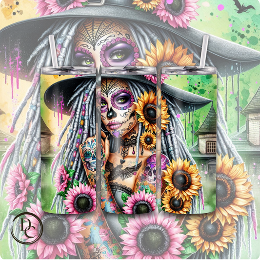 Spooky Bitch Witch Halloween 20 Oz Custom Sublimation Tumbler Stainless Steel 3B