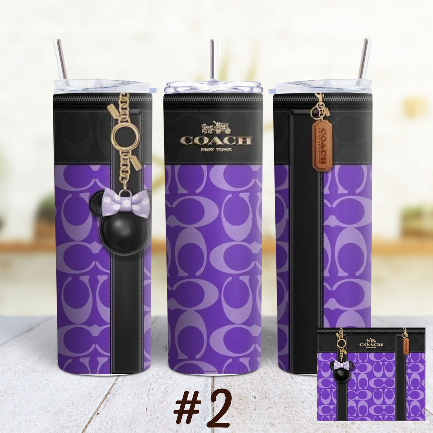 Coach 20 oz Custom Sublimation Tumbler Stainless Steel Insulated 2