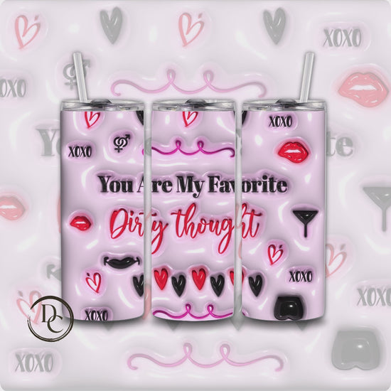 Valentines 20 oz Custom Tumbler Water Bottle