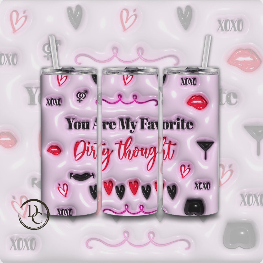 Valentines 20 oz Custom Tumbler Water Bottle