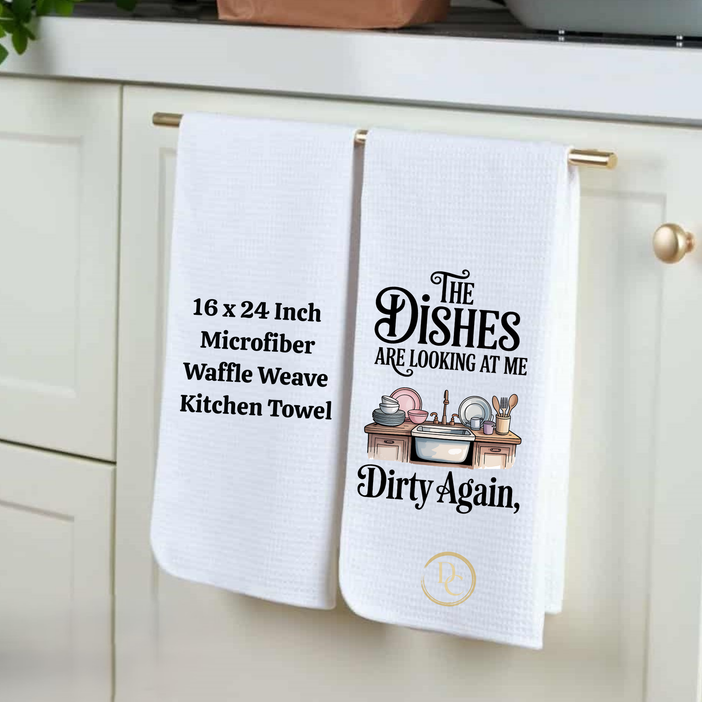 Your Opinion Wasn't In the Recipes, Funny Kitchen Towel Microfiber Waffle Weave